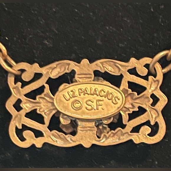 Liz Palacios S.F. Antique Style Beaded Necklace 16” Long Round. - Picture 3 of 6